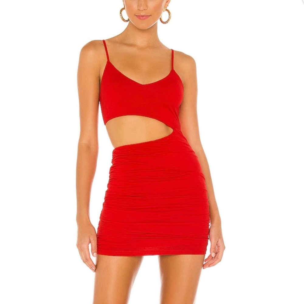 Superdown Ruched Mini Dress